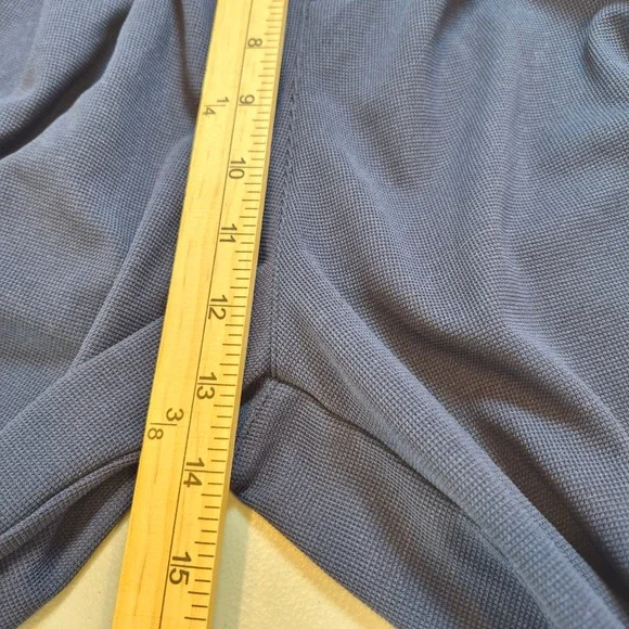 Halara Navy Blue Wide Leg‎ Pleated Athleisure Dress Pants Women's Size S Career - Picture 13 of 15